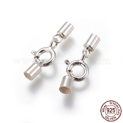 925 Sterling Silver Spring Ring Clasps&nbsp;STER-G019-D-08S