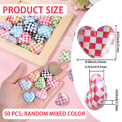 50Pcs UV Plating Opaque Acrylic Beads&nbsp;MACR-PA0001-21