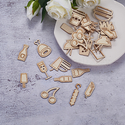Wooden Cabochons&nbsp;WOOD-CJ0001-34