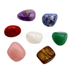14Pcs Chakra Nuggets & Hexagonal Prism Mixed Natural Gemstone Healing Stones Set&nbsp;PW-WG49053-02