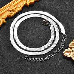 Non-Tarnish 201 Stainless Steel Herringbone Chain Necklaces&nbsp;X-NJEW-M187-06P