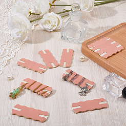 10Pcs Imitation Leather Necklace Anti-Winding Display Cards with Wool&nbsp;AJEW-CL0002-96E
