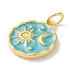 Rack Plated Brass Enamel Pendants&nbsp;KK-Z039-02A
