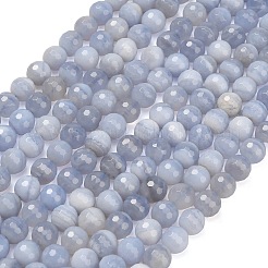 Natural Blue Lace Agate Beads Strands&nbsp;G-C280-B07-8mm