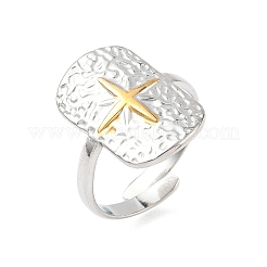 304 Stainless Steel Adjustable Cuff Rings&nbsp;RJEW-S626-01GP-B