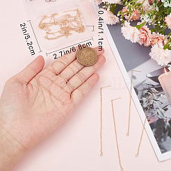 16Pcs Rack Plating Brass Stud Earring Findings&nbsp;KK-BBC0009-79