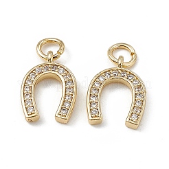 Brass Micro Pave Cubic Zirconia Charms&nbsp;KK-E068-VB278