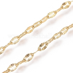 Ion Plating(IP) 304 Stainless Steel Textured Dapped Chains&nbsp;CHS-D004-02G