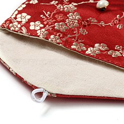 Chinese Style Floral Cloth Jewelry Storage Pouches&nbsp;LS-AJEW-D065-01C-01