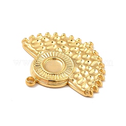 Ion Plating(IP) 304 Stainless Steel Pendant Cabochon Settings&nbsp;STAS-I197-002G