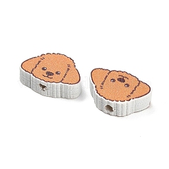 Printed Wood Beads&nbsp;WOOD-D289-01C