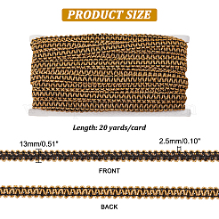 Metallic Polyester Lace Ribbons&nbsp;OCOR-WH0060-74A