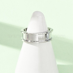 304 Stainless Steel Cuff Open Rings&nbsp;SA-CBACA70-01A-P