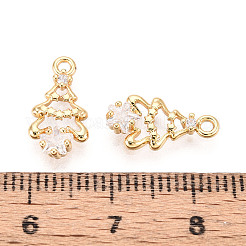 Brass Micro Pave Cubic Zirconia Charms&nbsp;KK-N263-141A-G