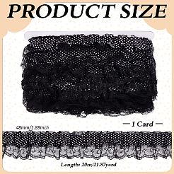 20M Polka Dot Polyester Ribbons&nbsp;SRIB-BC0001-52B