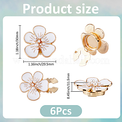 6Pcs Alloy Enamel Cufflinks&nbsp;DIY-FH0009-79A