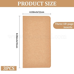 3Pcs Paper Blank Notebooks&nbsp;AJEW-CP0009-79