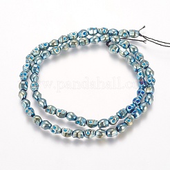 Electroplated Non-magnetic Synthetic Hematite Beads Strands&nbsp;G-K259-07D