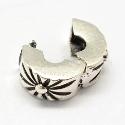 Alloy European Style Clasps&nbsp;X-PDLC-R001-11AS