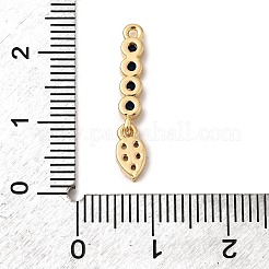 Brass Micro Pave Cubic Zirconia Pendants&nbsp;KK-P340-13G-02