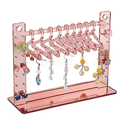 Coat Hanger Removable Acrylic Earring Displays&nbsp;EDIS-WH0041-02A-02