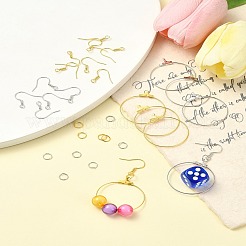 DIY Iron Ring Dangle Earring Making Kits&nbsp;DIY-YW0008-93