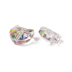 100Pcs Electroplate Glass Beads&nbsp;EGLA-P060-01B-HR02
