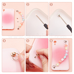 7Sets 7 Color Plastic Star Beaded Chain&nbsp;MOBA-PH0001-10