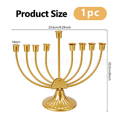 Iron 9-Branch Menorah Candle Holder&nbsp;AJEW-WH0696-763