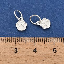 925 Sterling Silver Paw Print Charms&nbsp;STER-P071-07S