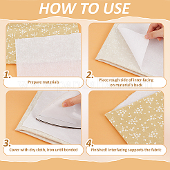 Cotton Hot Melt Adhesive Lining Fabric&nbsp;DIY-WH0698-027B