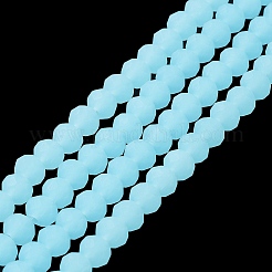 Imitation Jade Solid Color Glass Beads Strands&nbsp;EGLA-A034-J10mm-MD04