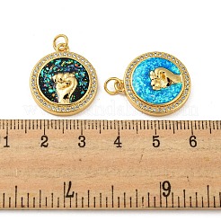 Brass Micro Pave Cubic Zirconia&nbsp;KK-K356-14G