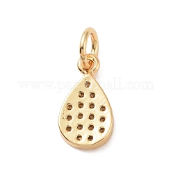 Brass Micro Pave Cubic Zirconia Pendants&nbsp;KK-I614-064G