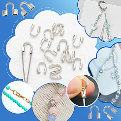 200Pcs 2 Styles 304 Stainless Steel Wire Guardian and Protectors&nbsp;STAS-PH0006-86