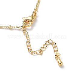 Lions Brass Micro Pave Cubic Zirconia Pendant Necklaces for Women&nbsp;NJEW-A015-06KCG