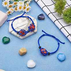 Adjustable Braided Nylon Cord Macrame Pouch Bracelet Making&nbsp;AJEW-SW00013-09