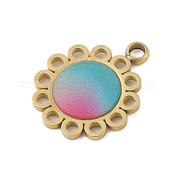 304 Stainless Steel Enamel Pendants&nbsp;STAS-P377-10G-B