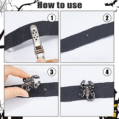16Bags Scorpion Alloy with Iron Decorative Rivets&nbsp;BUTT-FH0001-035A