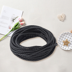 10M Round Imitation Leather Braided Cord&nbsp;WL-GF0001-32A-05