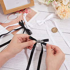 Big Bowknot Polyester Alligator Hair Clips&nbsp;AJEW-CP0008-39B