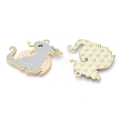 Alloy Enamel Pendants&nbsp;X-ENAM-A143-10KCG-04