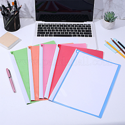 10Pcs 5 Colors Plastic File Folder with Clip&nbsp;AJEW-GA0010-71