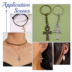 50Pcs 10 Styles Tibetan Style Alloy Pendants&nbsp;FIND-ME0004-02