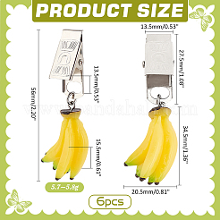 Banana Resin Imitation Fruit Tablecloth Weights&nbsp;HJEW-PH01938