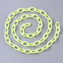Acrylic Opaque Cable Chains&nbsp;X-PACR-N009-001I