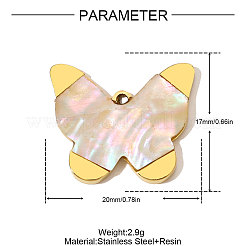 Natural Shell Pendants&nbsp;STAS-STAS-OY009-75G