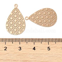 Rack Plating Brass Filigree Pendants&nbsp;KK-Q792-05LG