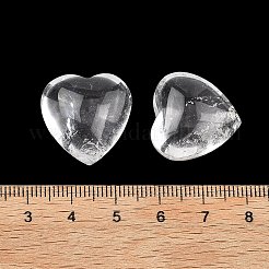 Natural Quartz Crystal Heart Palm Stones&nbsp;G-P609-A02-01