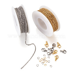 DIY Stainless Steel Chain Necklaces & Bracelets Making Kits&nbsp;DIY-YS0001-24